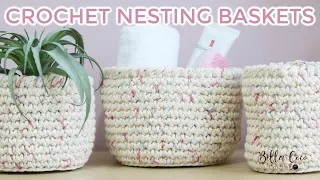 CROCHET: NESTING BASKETS  | Bella Coco Crochet AD