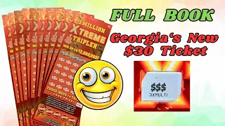 Georgia Lottery's Just Released $30 Scratch Off ~ FULL BOOK