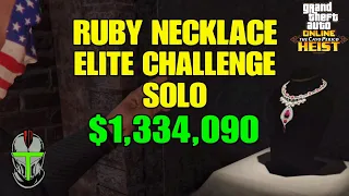 Ruby Necklace SOLO Elite Challenge! Cayo Perico GTA Online