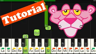 COMO TOCAR La Pantera Rosa 🎹 PIANO FACIL | Tutorial Con Notas