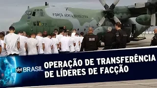 Exclusivo: Vídeos mostram operação de transferência de líderes de facção | SBT Brasil (15/01/20)