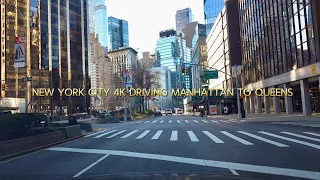 NEW YORK CITY 4K DRIVING MANHATTAN TO QUEENS