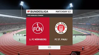 FIFA 22 | 1. FC Nürnberg vs FC St. Pauli - Max-Morlock-Stadion | Gameplay