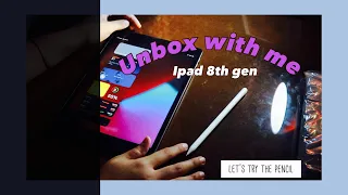 Ipad 8th generation 2020 unboxing + accessories + pencil ( philippines) 🍎