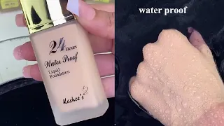 24 Hours water proof 💦 Liquid Foundation