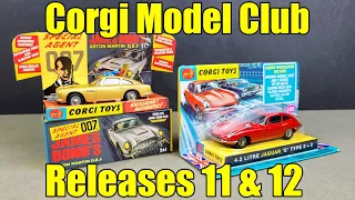 Corgi Model Club Pt. 6 - JAMES BOND Aston Martin DB5 #261 + Jaguar E Type 2 + 2 #335