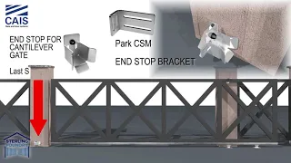 Sterling Foundry Sliding Cantilever Gate Kit for 4m opening and 325kg weight - A one box solution