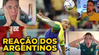 VEJA AS REAÇÕES DOS ARGENTINOS AO GOLAÇO DE RICHARLISON, O POMBO!