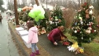 Sandy Hook Elementary School Shooting: Day of Mourning at Newtown, Connecticut Funerals