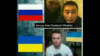 How average Russians treat a Ukrainian on Omegle