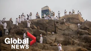 Haj: Pilgrims scale Mount Arafat for sacred ritual in Mecca