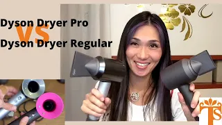 Dyson SuperSonic Hair Dryer Pro Edition VS Regular, Professional HAIRSTYLIST REVIEW