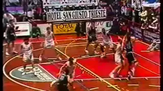 Stefanel Trieste  PAOK 91 100 1994 Bodiroga Gentile Πρέλεβις Κόρφας Μπέρι Σάβιτς Γαλακτερός