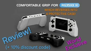 RG35XX H: You need this! [Grip × Case] review. Must-have accessory for your Anbernic H!