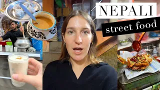 Nepali STREET FOOD Tour in KATHMANDU (Momos, lassi, and more)