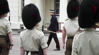 Queen's Coldstream Guards at Buckingham Palace