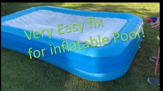 How to find and fix a hole in inflatable Pool