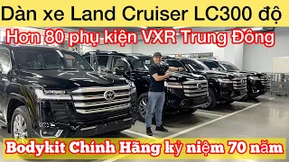 Dàn xe Toyota Land Cruiser LC300 2024 độ lên Bodykit VXR Trung Đông phụ kiện thể thao chính hãng