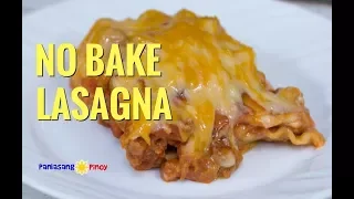 No Bake Lasagna Pinoy Style