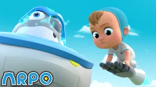 Daniel the Baby Superhero Saves the Day | Baby Daniel and ARPO The Robot | Funny Cartoons for Kids