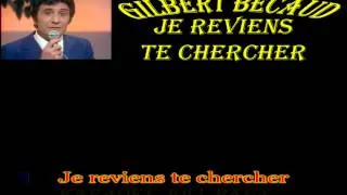 Gilbert Bécaud - Je reviens te chercher - Karaoké Joli_Papa