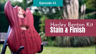 Harley Benton DC Kit Part 1 - Staining and Oiling
