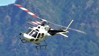 🚁 Eliticino Tarmac Spider Eurocopter AS350 B3 (Airbus H125) Ecureuil HB-ZVY / Landing and Take Off 🚁