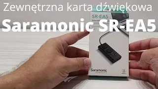 Saramonic SR-EA5 - zewnętrzna karta dźwiękowa z redukcją szumów do smartfona z USB-C oraz komputera