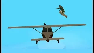 How far can you fly with a Homie standing on the wing? GTA San Andreas - video #2