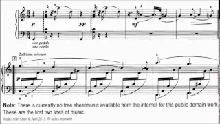 RCM Piano 2015 Grade 9 Study No.2 Hofmann To the Lute Op.37 Book 2 No.1 Sheet Music