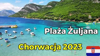 Chorwacja 2023 Plaża Żuljana - piękna i spokojna - Chorwacja samochodem