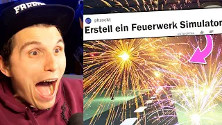 Paluten REAGIERT auf Feuerwerk Simulator in nur 1 Tag programmieren.