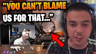 when TSM ImperialHal realized he WRONGLY blamed BIG E & Reps for this mistake in ALGS Scrims.. 🤣