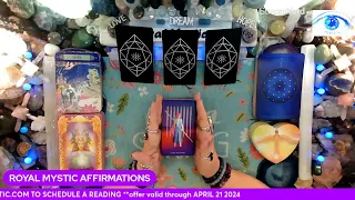 MYSTIC AFFIRMATIONS WEEKEND APR 19-21 2024 BIG ENERGY ALIGNMENT WITH YOUR SOULS WISH & SYNCHRONICITY
