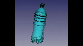 FreeCad Пластиковая бутылка