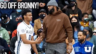 Bronny James Starts Hot In Front Of Lebron! Amari Bailey Puts Sierra Canyon On HIs Back!