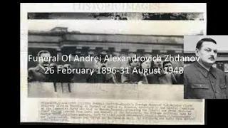 Soviet (USSR) Funeral of Andrei Zhdanov at 31 August 1948 (Full With sound)