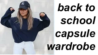 20 Items = 20 Outfits | Back to School Capsule Wardrobe 2018