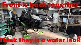 Ford KA Cheap Salvage Rebuild Part 2 I Think We Now Have A Water Leak