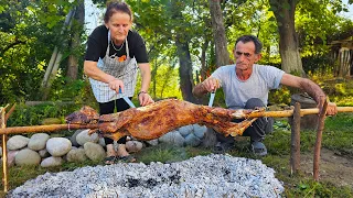 Roasted Goat for our Friends and Family 🐐🍖