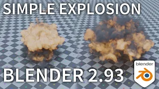 Simple Explosion In Blender 2.93 [Mantaflow LIFE]