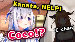 Coco Calls Kanata For Help During Stream When She Locked Herself Out Of Apartment 【ENG Sub/Hololive】