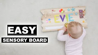 DIY Sensory Board for Babies and Toddlers