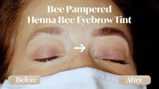 The BEST eyebrow tint in 30 mins! How to use Henna Bee Eyebrow tint - Bee Pampered Training Video!