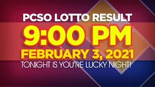 9PM Lotto Result Today February 3 2021 Swertres 2D 3D 4D 6/45 6/55 live