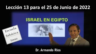 Israel en Egipto. Lección 13 para el 25 de Junio de 2022