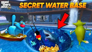 Oggy Found Secret Water Tunnel In His Swimming Pool With Shinchan in GTA 5!