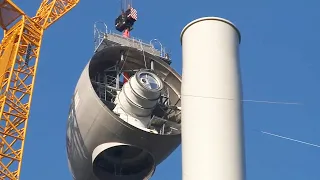 Giant Wind Turbines Are Made and Installed by Professionals