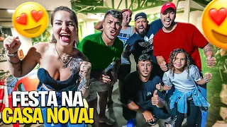 🎉1H DE FESTAAAAAA 🎉 NA CASA NOVA DA MINHA MÃE !! * chamei todo mundoooo *