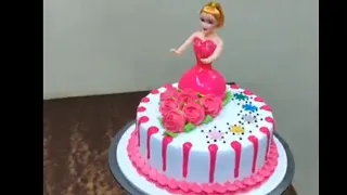 new doll cake gudiya decoration doll cake cake decoration video cake Manzoor Ali cake video